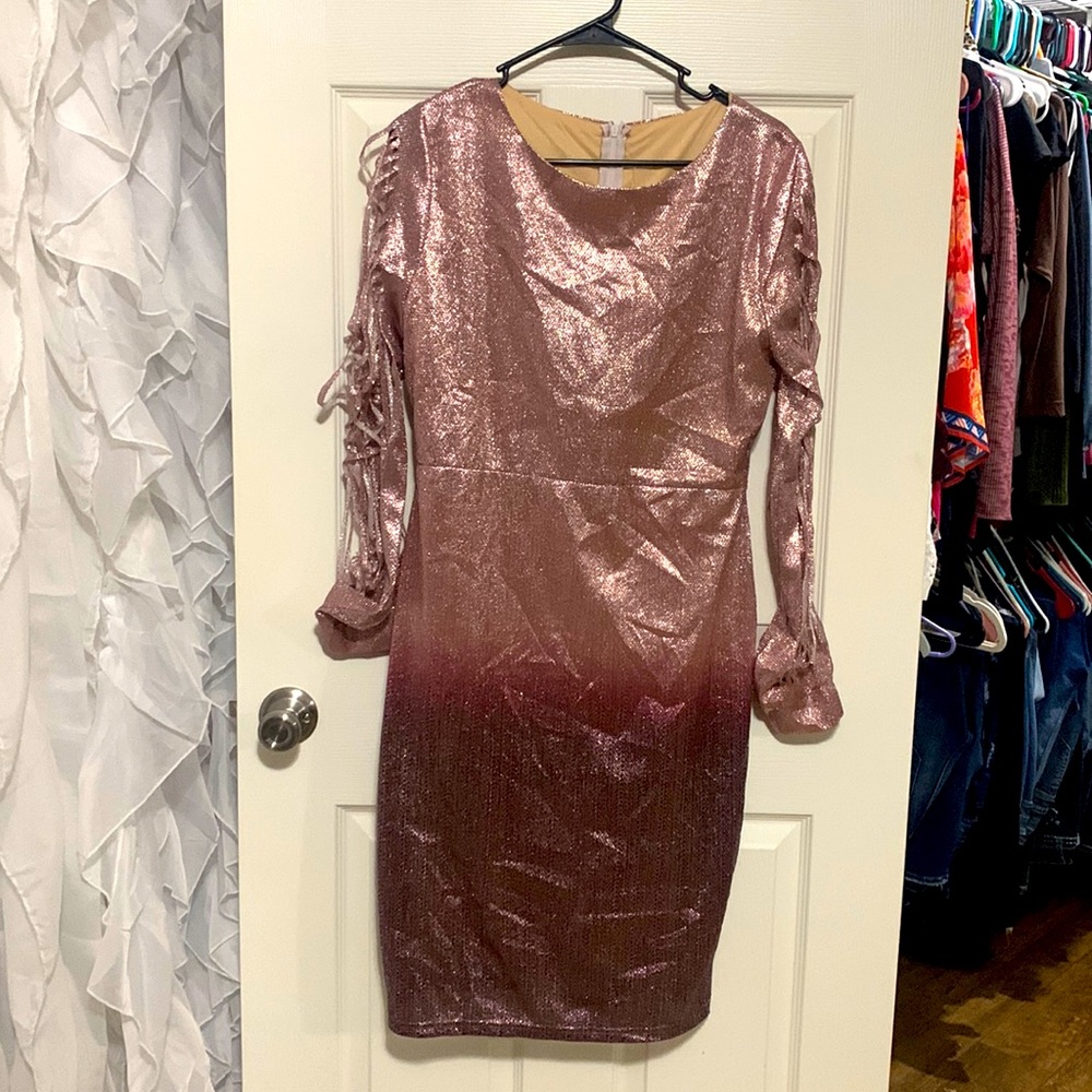 Two tone body con dress